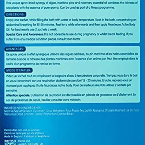 ELEMIS Musclease Herbal Bath Synergy 10 packets - Picture 2 of 3